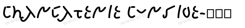 Charcaterie Cursive字体转换
